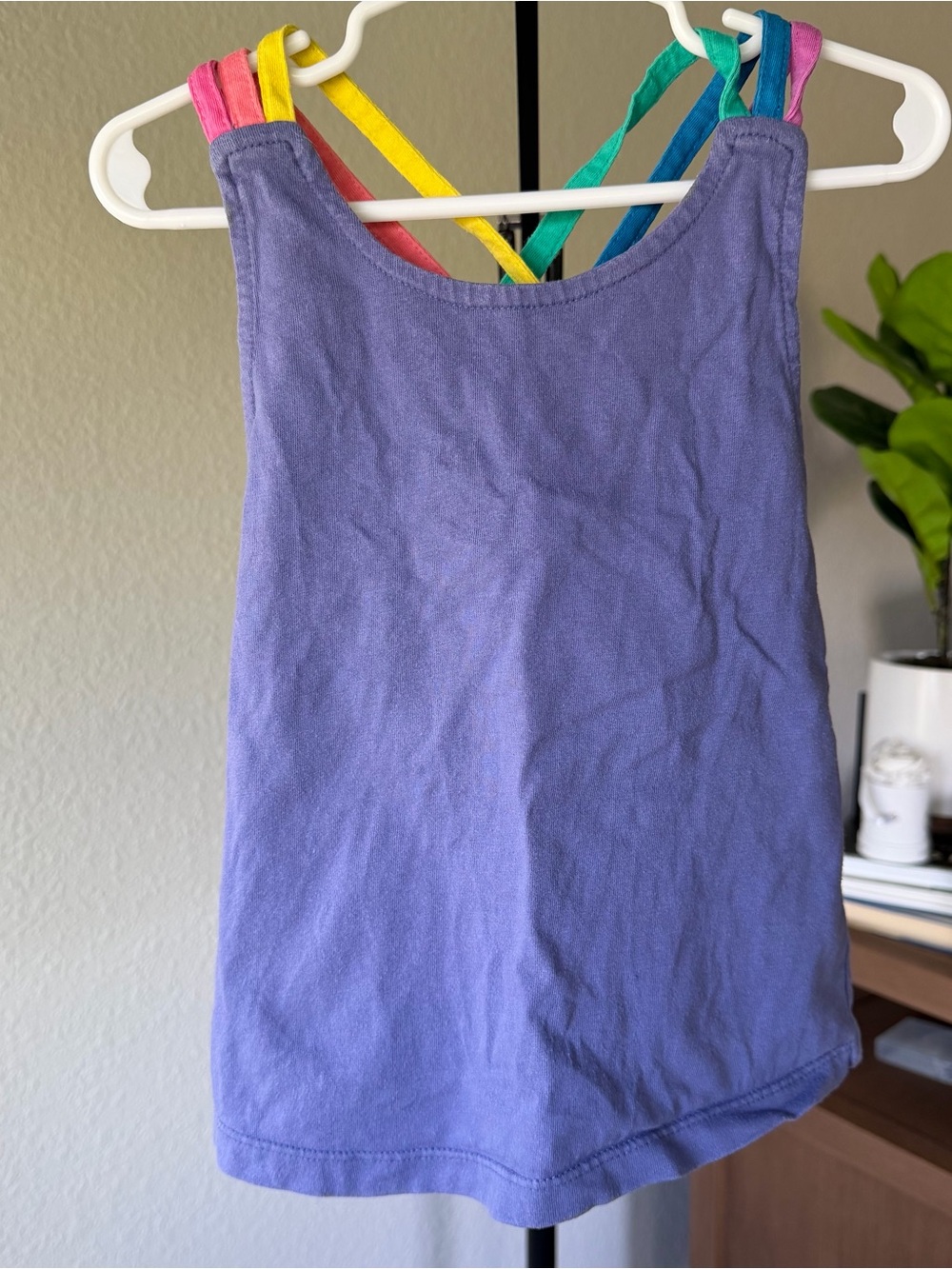 Mini Boden Tank Top with Multicolor Straps Size 4-5Y